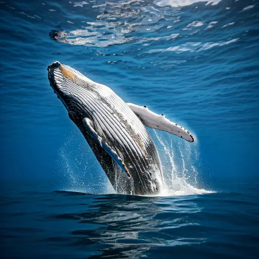 Significado de soñar con observar a una ballena saltando en el océano